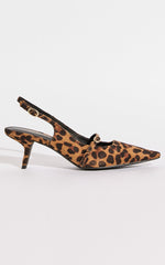 Therapy Shoes - Parlour Slingback Heels in Leopard