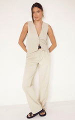Lorcan Vest - Tailored Vest in Stone