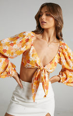 Charlie Holiday - Cindy Top in Seventies Floral