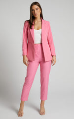 Hermie Blazer - Single Breasted Blazer in Pink