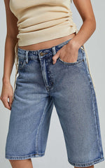 Lioness - Kurt Culottes Shorts in BLUE ACID