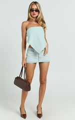 Lioness - Rhode Mini Skirt in Light Denim