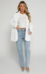 Matthew Jeans - Mid Rise Straight Leg Denim Jeans in Light Blue Wash