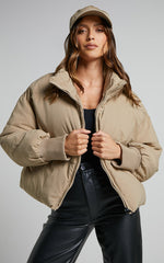 Windsor Jacket - Puffer Jacket in Beige