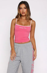 Lucky Thirteen Shaya Singlet Hot Pink