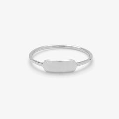 Demi-Fine Engravable Bar Ring