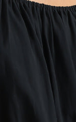 Zaharrah Tiered Midi Dress in Black Linen Look