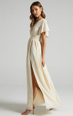 December Maxi Dress - Empire Waist Dress in Cream