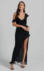 Runaway The Label - Vacanza Midi Dress in Black