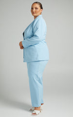 Hermie Blazer - Single Breasted Blazer in Light Blue