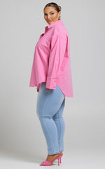 Terah Shirt - Button Up Shirt in Pink