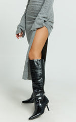 Billini - Billy Boots in Black Croc