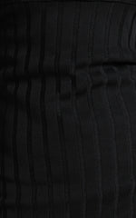 Kailah Off the Shoulder Knit Mini Dress in Black