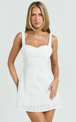 Lioness - Olsen Mini Dress in Porcelain