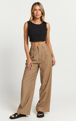 Loxley Top - Tie Up Top in Black