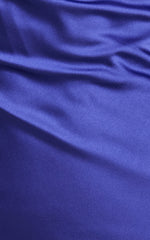 Lunaria Maxi Dress - Cowl Mermaid Slip Dress in Blue