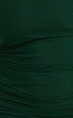 Coming For You Midi Dress - Mesh Dress in Emerald