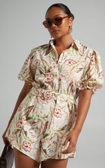 Charlie Holiday - MAYA PLAYSUIT in HIBISCUS