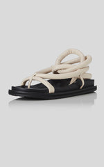 Alias Mae - Soki Sandals in BONE LEATHER